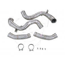 MERCEDES BENZ AMG W205 C63 with heat shield Downpipe